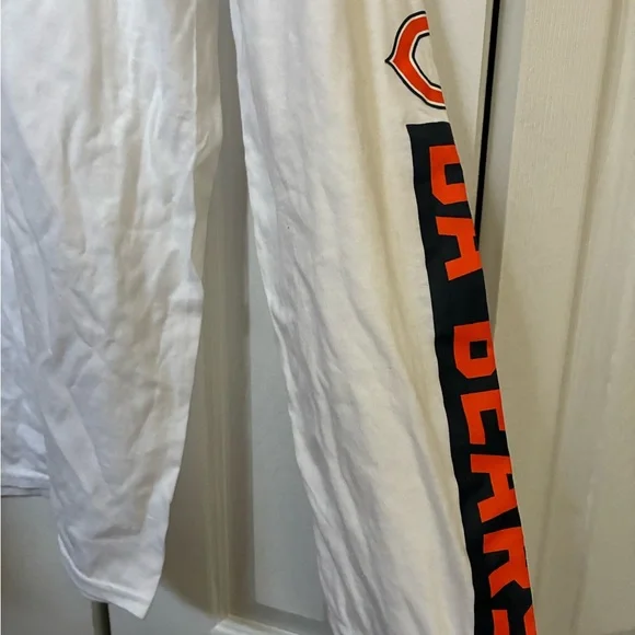 Fanatics Chicago Bears White & Orange Long Sleeve Shirt, Size 2XL